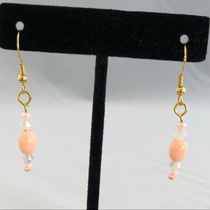 Handmade glass bead earrings
